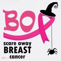 Boo Scare Away Breast Cancer Awareness Spooky Women's Tank Top thumb 5