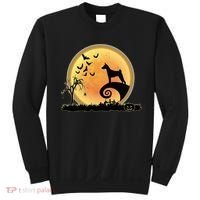 Basenji Scary And Moon Funny Dog Halloween Costume Sweatshirt thumb 0