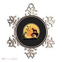Basenji Scary And Moon Funny Dog Halloween Costume Ornament thumb 0