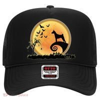 Basenji Scary And Moon Funny Dog Halloween Costume Hat thumb 0