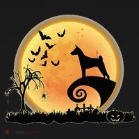 Basenji Scary And Moon Funny Dog Halloween Costume Toddler Hoodie thumb 2