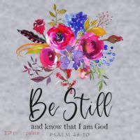 Be Still and Know That I Am God Christian Bible Verse Quote Women's Sweatshirt thumb 2