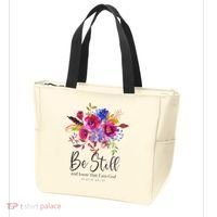 Be Still and Know That I Am God Christian Bible Verse Quote Tote Bag thumb 3