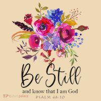 Be Still and Know That I Am God Christian Bible Verse Quote Tote Bag thumb 4