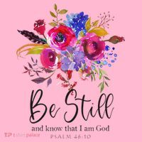 Be Still and Know That I Am God Christian Bible Verse Quote Coaster thumb 2