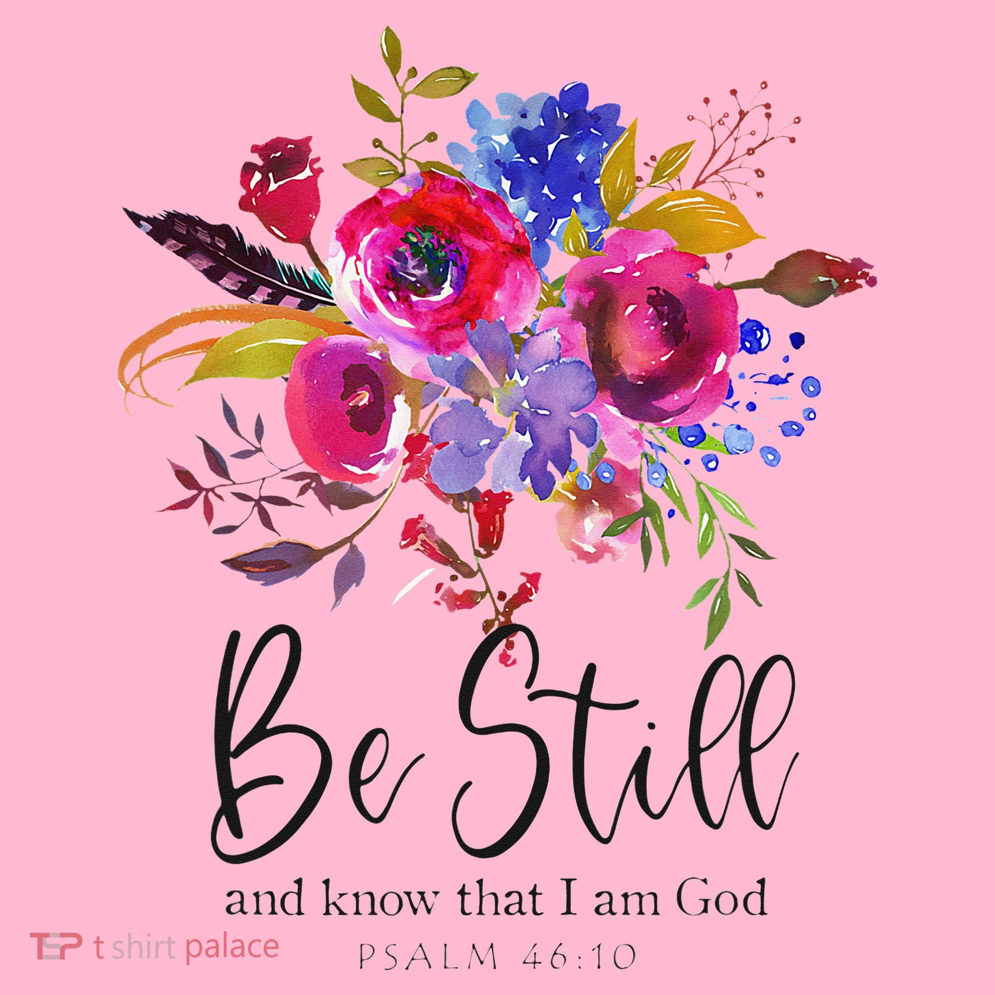 Be Still and Know That I Am God Christian Bible Verse Quote Coaster