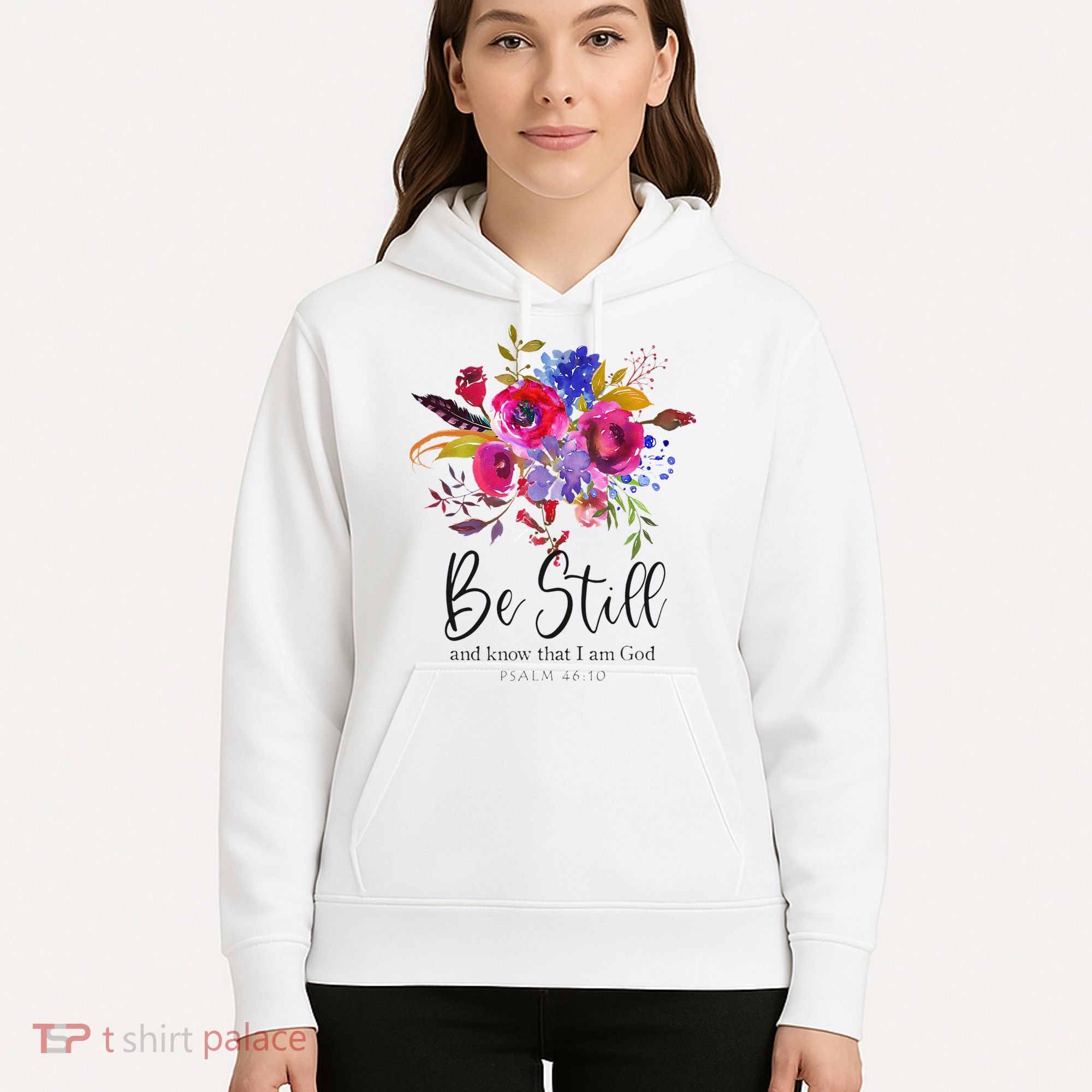 Be Still and Know That I Am God Christian Bible Verse Quote Hoodie