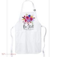 Be Still and Know That I Am God Christian Bible Verse Quote Apron thumb 0