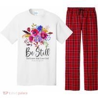 Be Still and Know That I Am God Christian Bible Verse Quote Pajama Set thumb 0