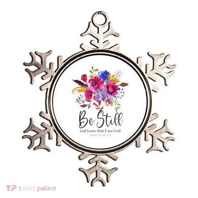 Be Still and Know That I Am God Christian Bible Verse Quote Ornament