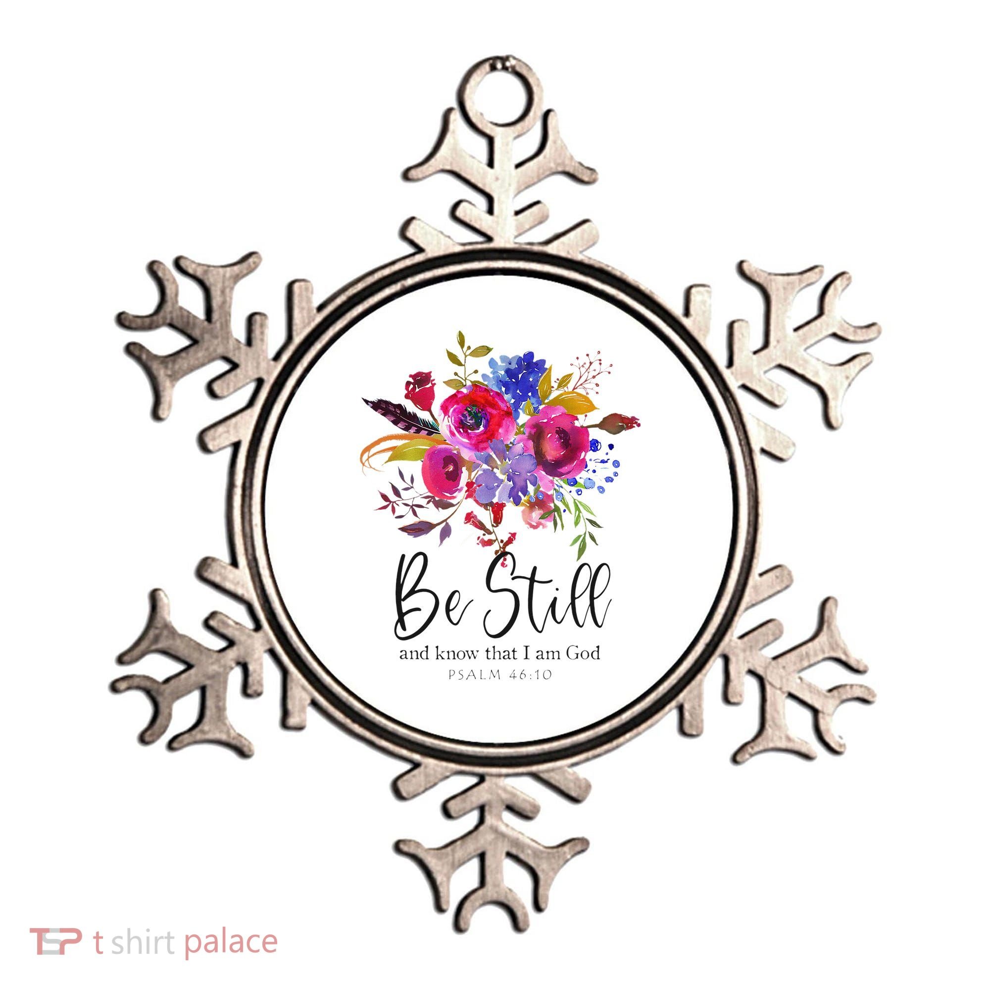 Be Still and Know That I Am God Christian Bible Verse Quote Ornament