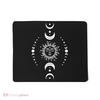Boho Sun And Moon Celestial Crescent Moon Phases Funny Gift Men Women Mousepad