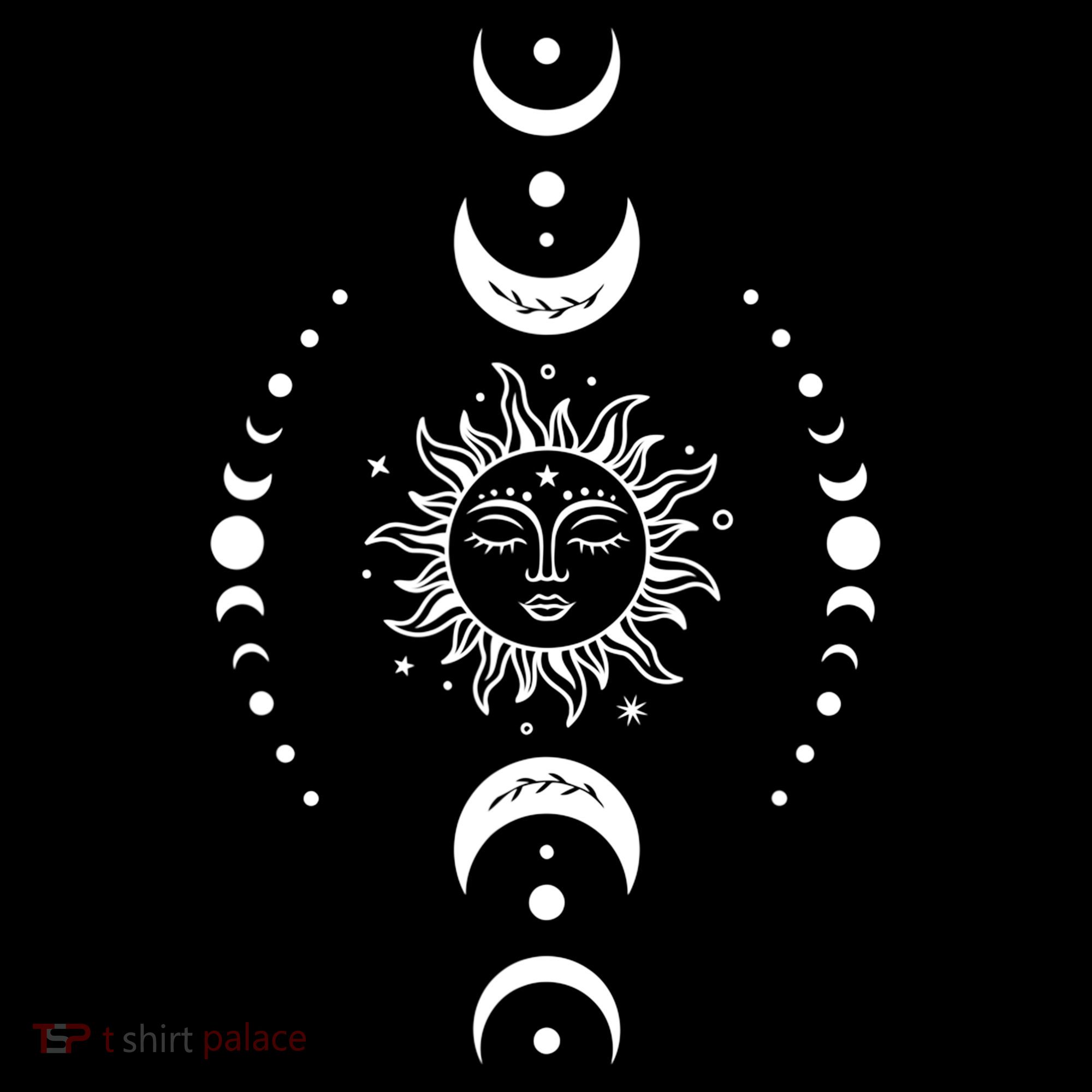 Boho Sun And Moon Celestial Crescent Moon Phases Funny Gift Men Women Mousepad