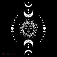 Boho Sun And Moon Celestial Crescent Moon Phases Funny Gift Men Women Baby Bodysuit thumb 2
