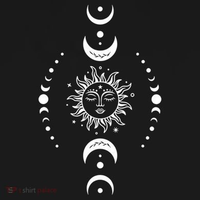 Boho Sun And Moon Celestial Crescent Moon Phases Funny Gift Men Women Women's Long Sleeve Shirt