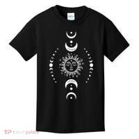 Boho Sun And Moon Celestial Crescent Moon Phases Funny Gift Men Women Kids T-Shirt thumb 0