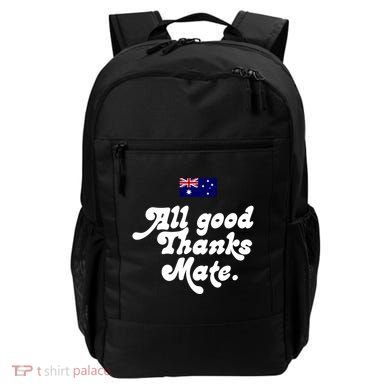 British Slogans All Good Thanks Mate Backpack