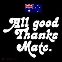 British Slogans All Good Thanks Mate Coaster thumb 2