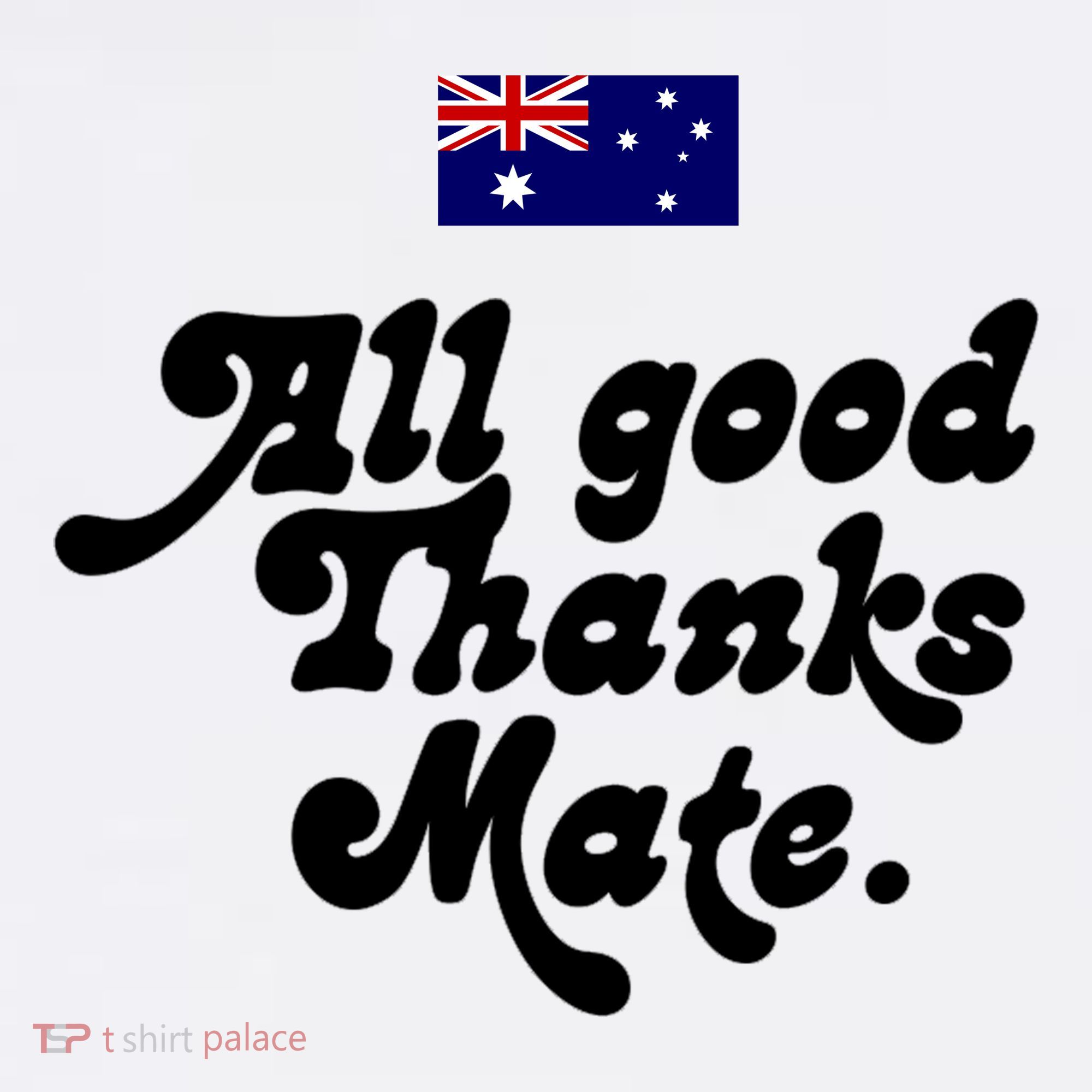 British Slogans All Good Thanks Mate Beanie