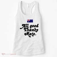 British Slogans All Good Thanks Mate Women's Tank Top thumb 0