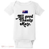 British Slogans All Good Thanks Mate Baby Bodysuit thumb 0