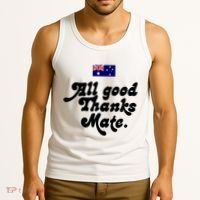 British Slogans All Good Thanks Mate Tank Top thumb 3