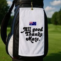 British Slogans All Good Thanks Mate Golf Towel thumb 2