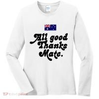British Slogans All Good Thanks Mate Women's Long Sleeve Shirt thumb 0