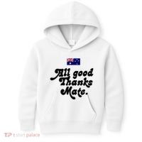 British Slogans All Good Thanks Mate Kids Hoodie thumb 0