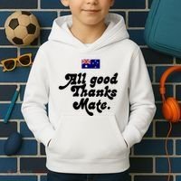 British Slogans All Good Thanks Mate Kids Hoodie thumb 2