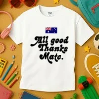 British Slogans All Good Thanks Mate Kids T-Shirt thumb 3
