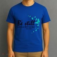 Be Still And Know That I Am God Christian Religious Funny Gift Great Gift T-Shirt thumb 3