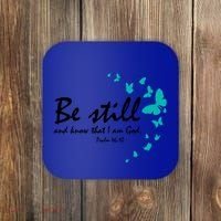 Be Still And Know That I Am God Christian Religious Funny Gift Great Gift Coaster thumb 0