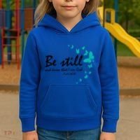 Be Still And Know That I Am God Christian Religious Funny Gift Great Gift Kids Hoodie thumb 3