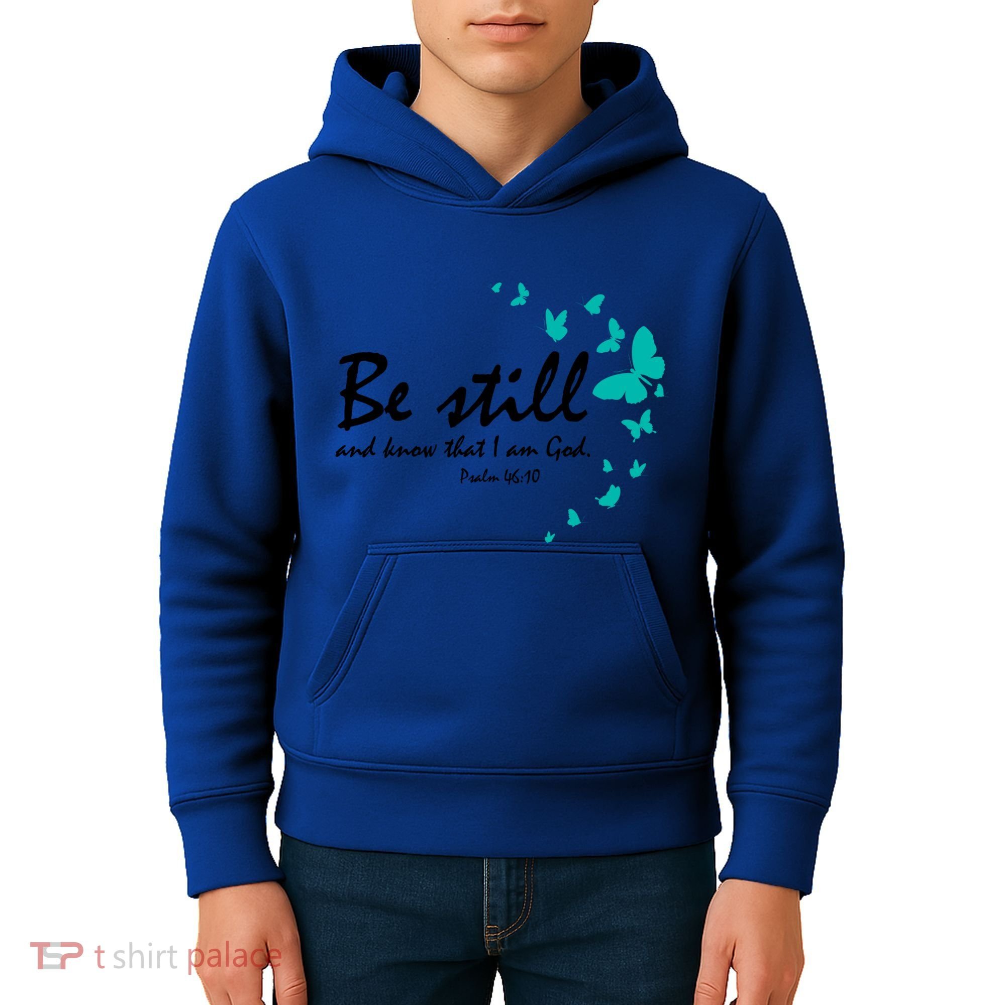 Be Still And Know That I Am God Christian Religious Funny Gift Great Gift Kids Hoodie