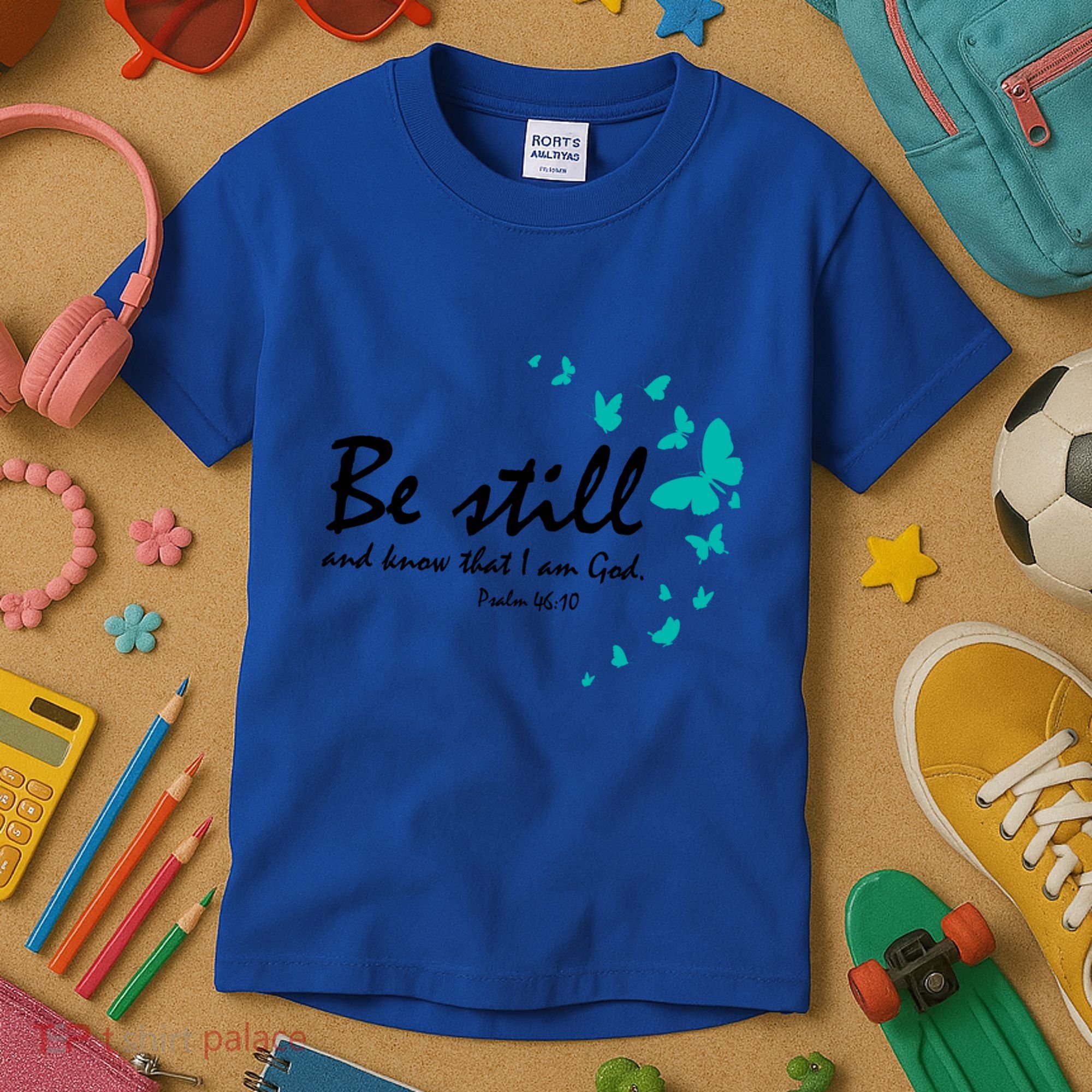 Be Still And Know That I Am God Christian Religious Funny Gift Great Gift Kids T-Shirt