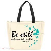 Be Still And Know That I Am God Christian Religious Funny Gift Cute Gift Tote Bag thumb 0