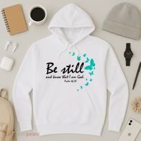 Be Still And Know That I Am God Christian Religious Funny Gift Cute Gift Hoodie thumb 3
