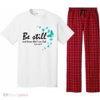 Be Still And Know That I Am God Christian Religious Funny Gift Cute Gift Pajama Set thumb 0