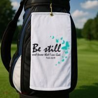Be Still And Know That I Am God Christian Religious Funny Gift Cute Gift Golf Towel thumb 2