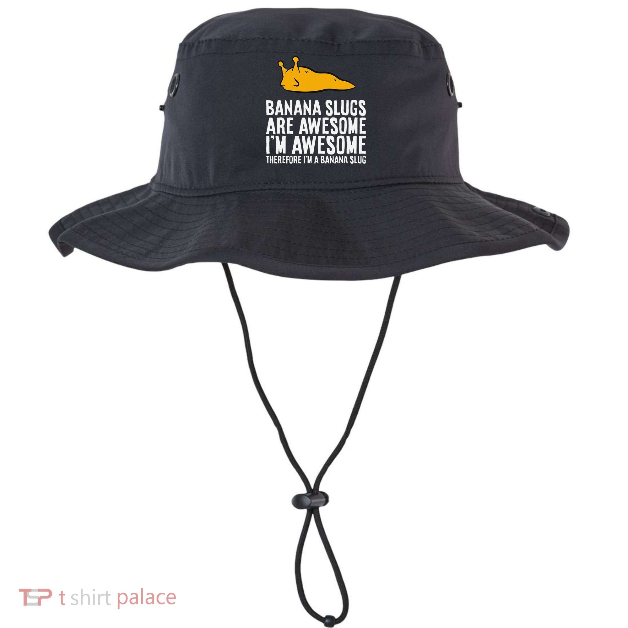 B.A.N.A.N.A Slugs Are Awesome Therefore Im A Banana Slug Bucket Hat