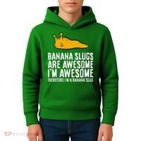 B.A.N.A.N.A Slugs Are Awesome Therefore Im A Banana Slug Kids Hoodie thumb 4