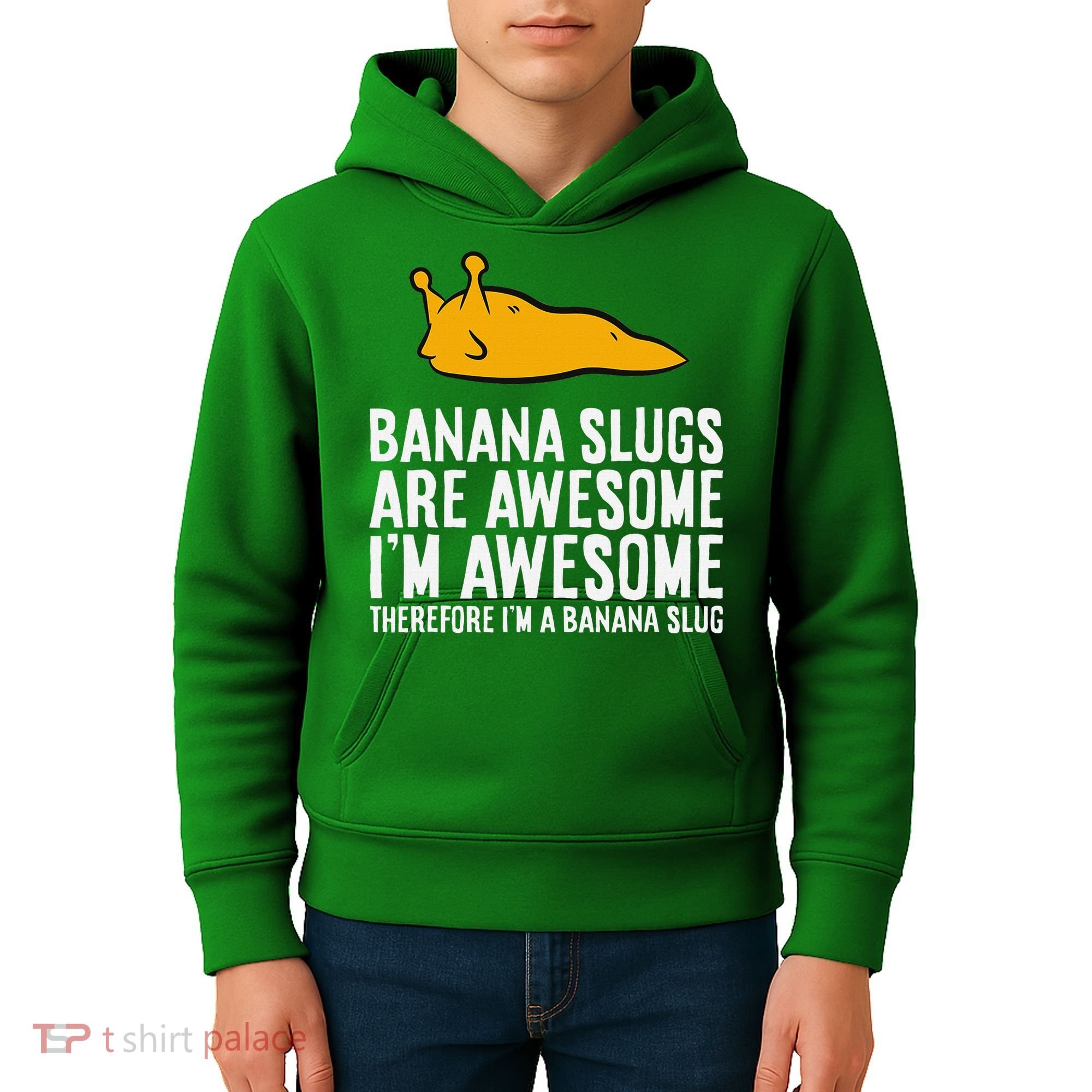 B.A.N.A.N.A Slugs Are Awesome Therefore Im A Banana Slug Kids Hoodie