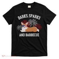 Barks Sparks And Barbecue Corgi 4th Of July T-Shirt thumb 0
