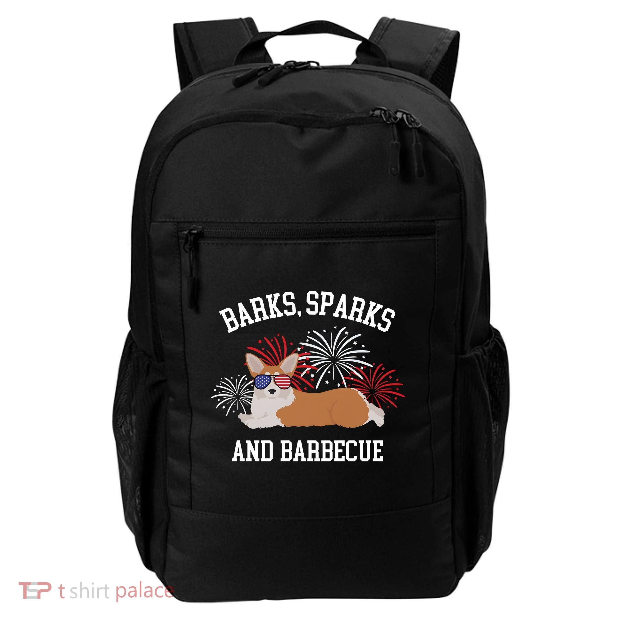 Barks Sparks And Barbecue Corgi 4th Of July Backpack