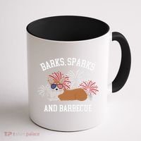 Barks Sparks And Barbecue Corgi 4th Of July Coffee Mug thumb 1