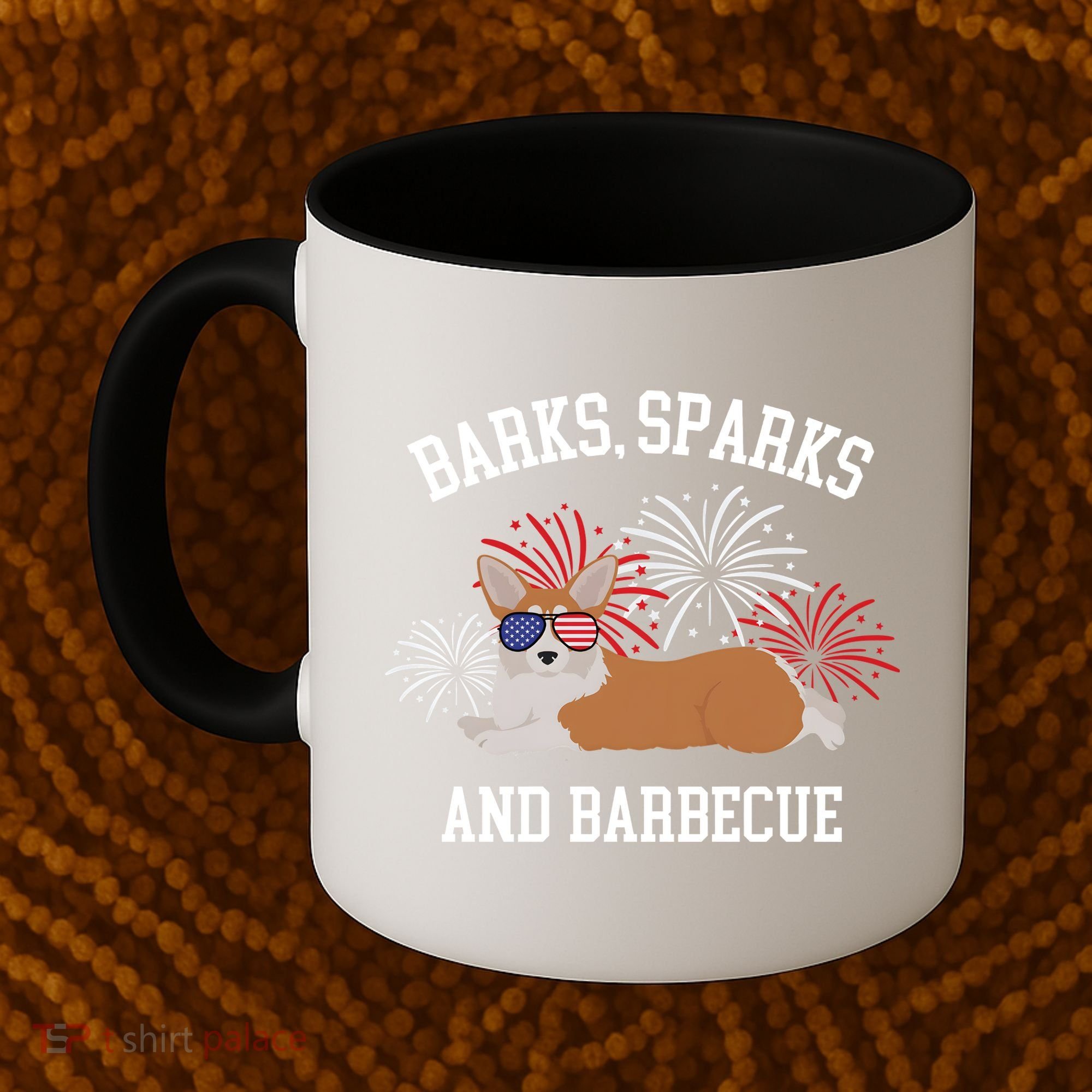 Barks Sparks And Barbecue Corgi 4th Of July Coffee Mug