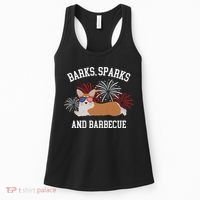 Barks Sparks And Barbecue Corgi 4th Of July Women's Tank Top thumb 0