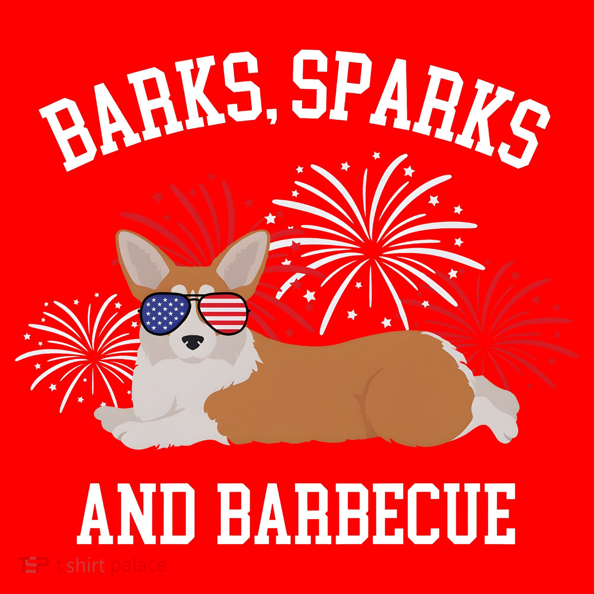 Barks Sparks And Barbecue Corgi 4th Of July Santa Hat