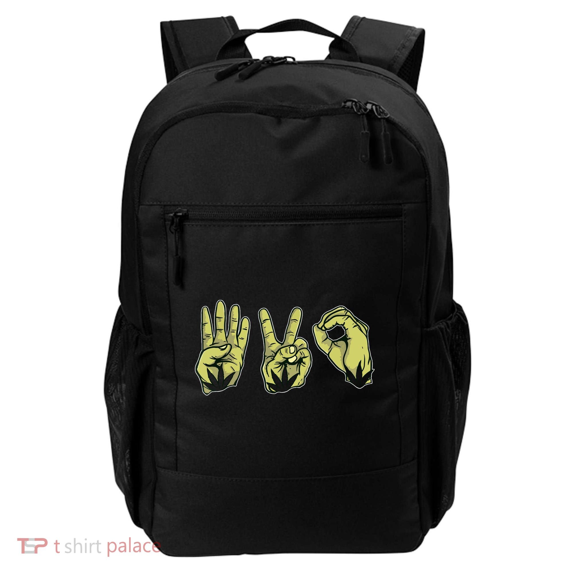 Best Stoner Artwork 420 Marijuana Gift Weed Lover Reefer Backpack